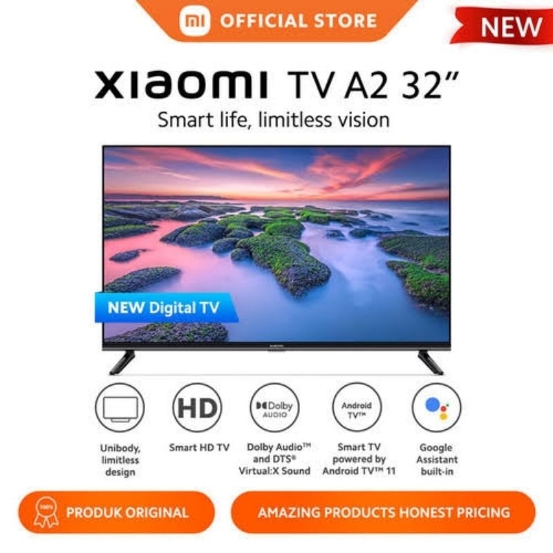 Xiaomi TV A2 32 inc Bonus Antena PX + Bracket