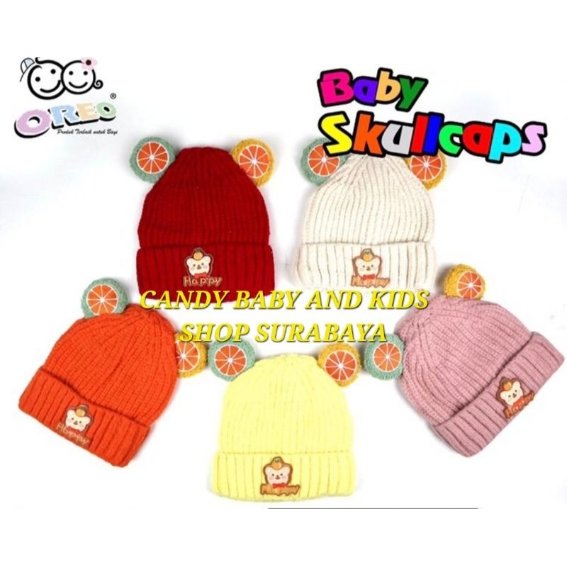 Topi Anak Import Hat Lucu Jerami Nelayan Rajut Baby Cap