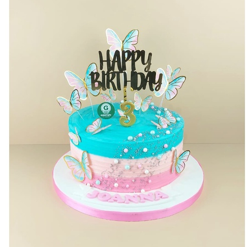 

KUPU-KUPU UK 20CM / KUE ULANG TAHUN
