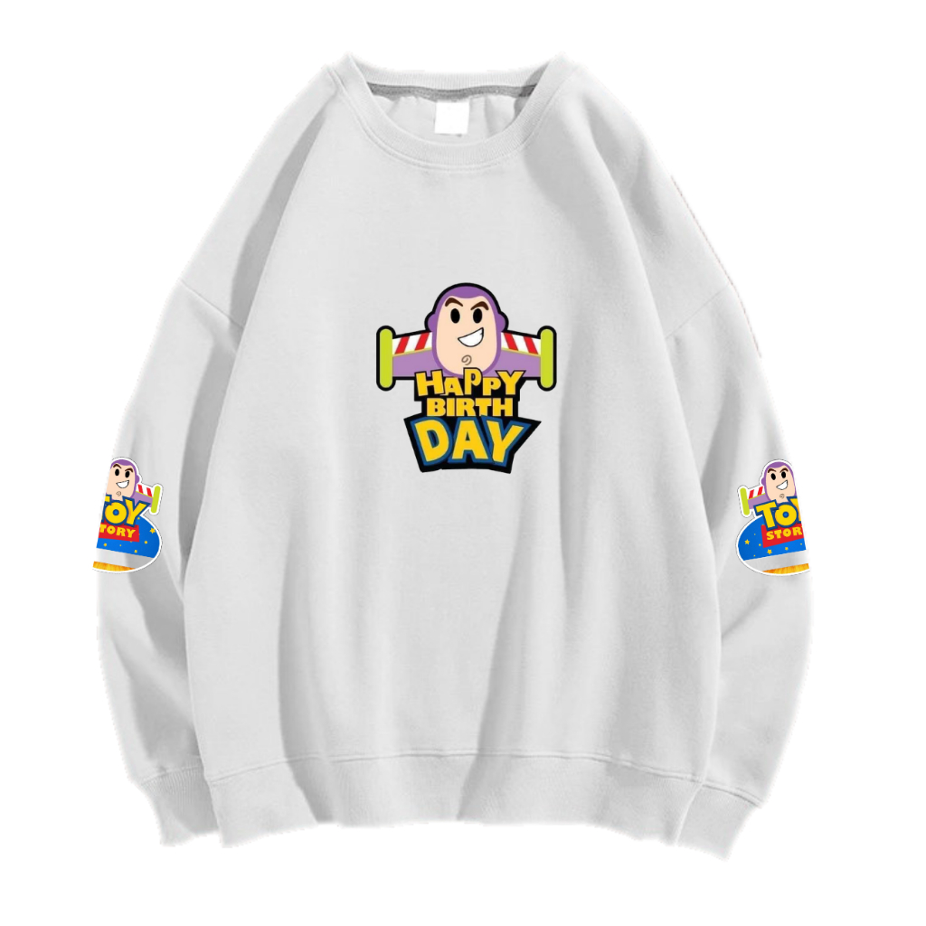 HAPPY BIRTHDAY TOY SWEATER CREWNECK PRIA WANITA Size M-XXL ANAIRA