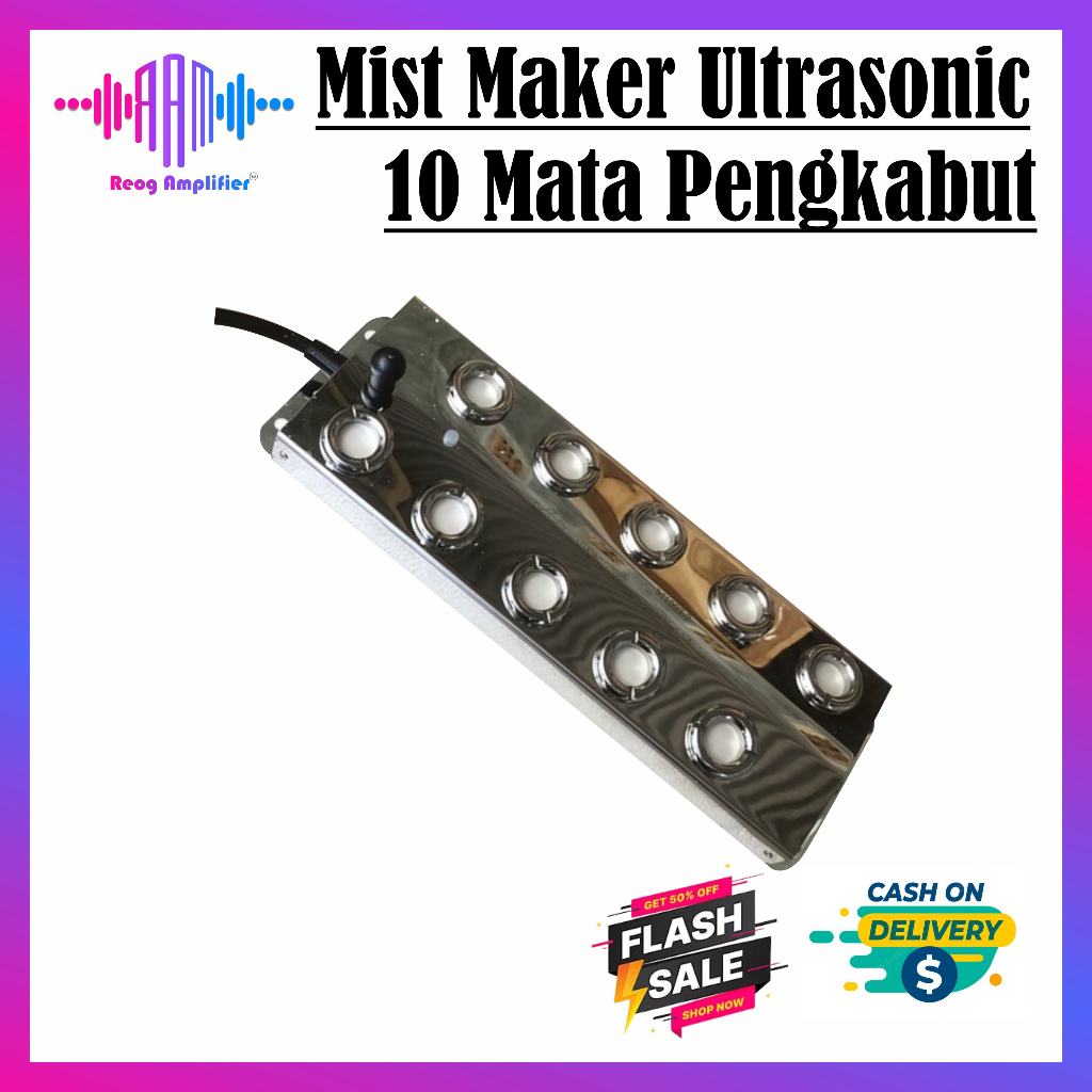 Mist Maker Ultrasonic 10 mata Pengkabut/Pengembun Humifider Terbaru