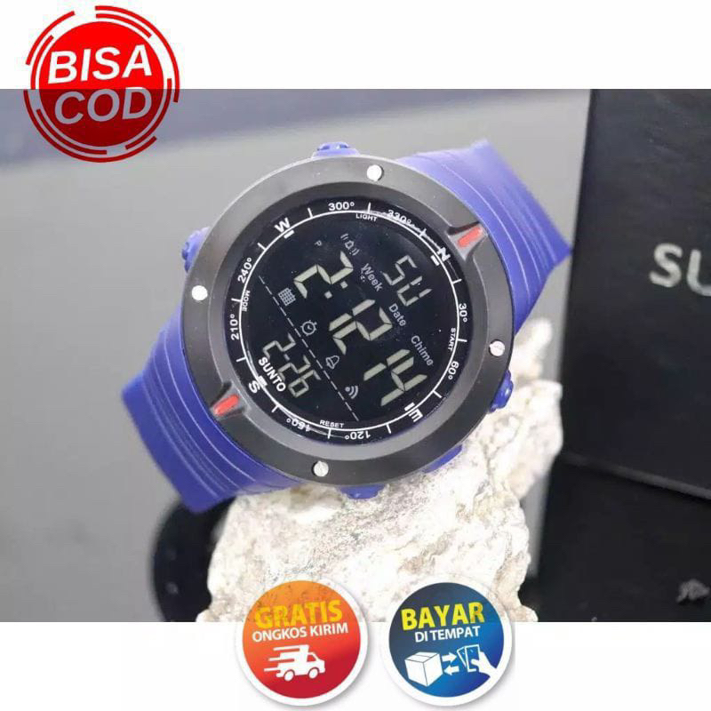 (Grosir)Jam Tangan pria sunto Galis Digital Anti air Strap Rubber/Karet(Dikirim Jakarta)