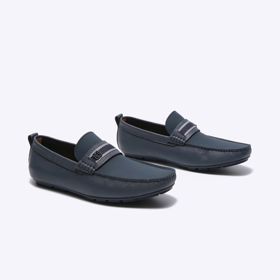 EM92 SEPATU KULIT EVERBEST PRIA CASUAL SEMI FORMAL BRANDED BRANDED ORIGINAL ASLI BIRU NAVY BLUE