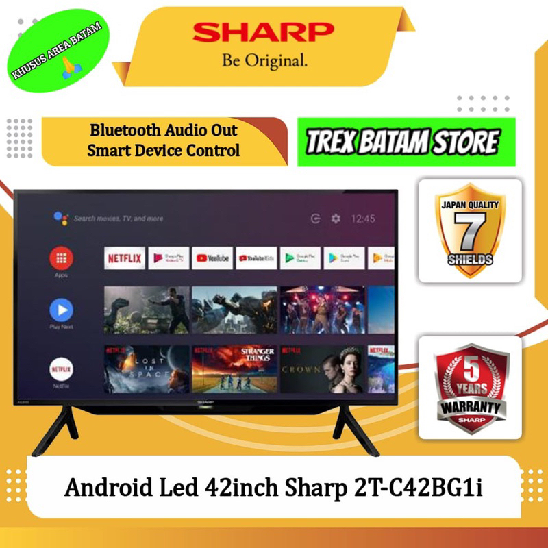 SHARP 2T-C42BG1i ANDROID TV 42 INCH (BATAM)