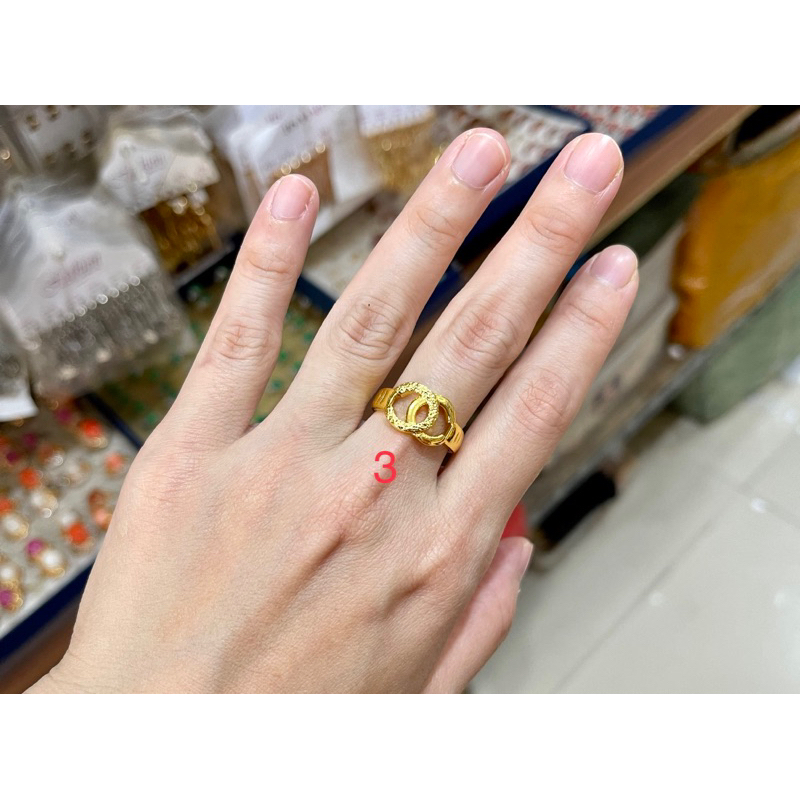 Fifi Fashion Cincin Vietnam Model Perhiasan Lapis Emas C0026