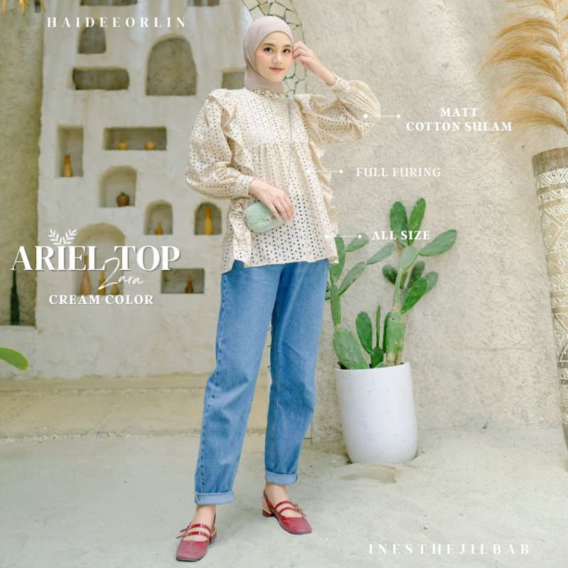 Ariel Top Zara- Haideeorlin - Cream