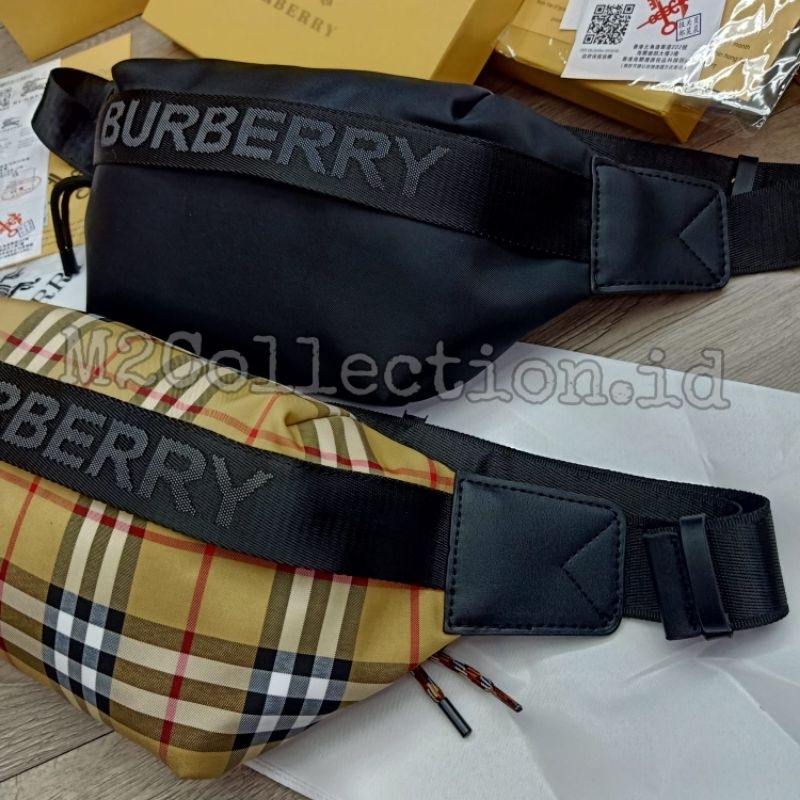 Waistbag Burberry Iconic Bumbag Tas Pinggang Premium Quality