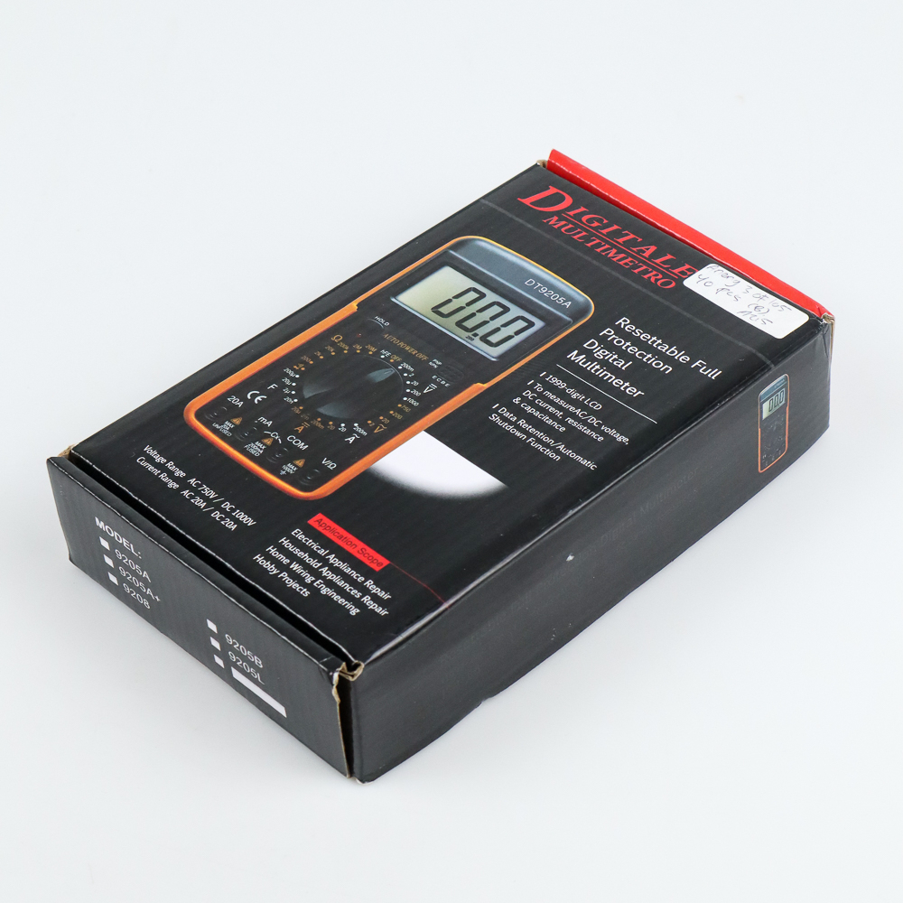 ANENG Digital Multimeter Voltage Tester - DT9205A - Orange