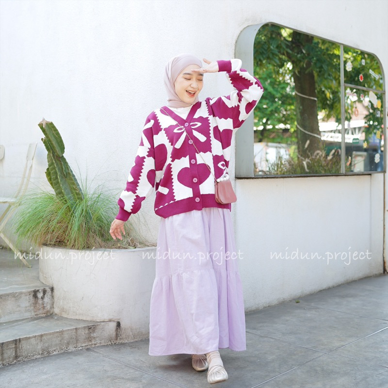 MISKA CARDY | CARDIGAN MOTIF PREMIUM