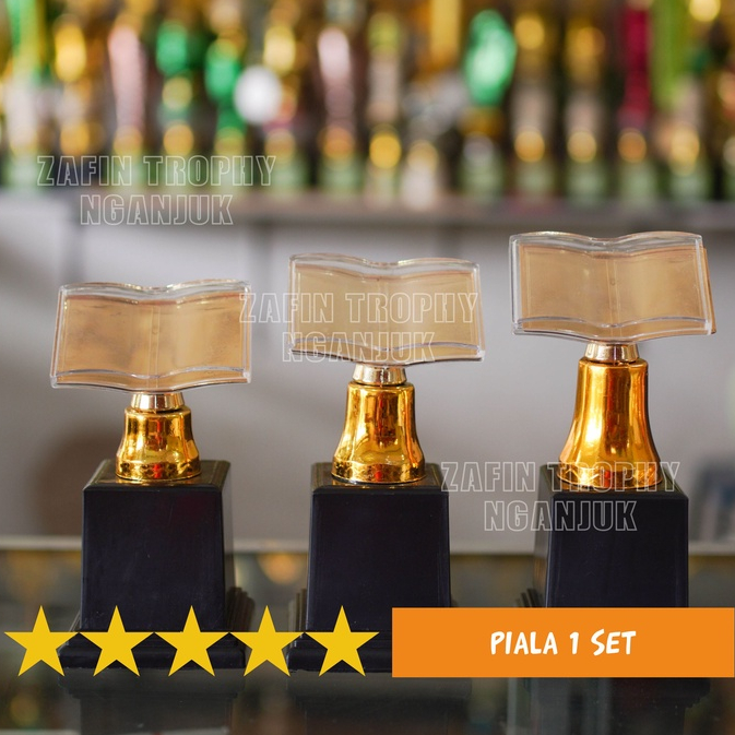 Trophy Piala 1 set Alquran Al Quran Piala MTQ Mengaji Masjid/Piala Tahfidz