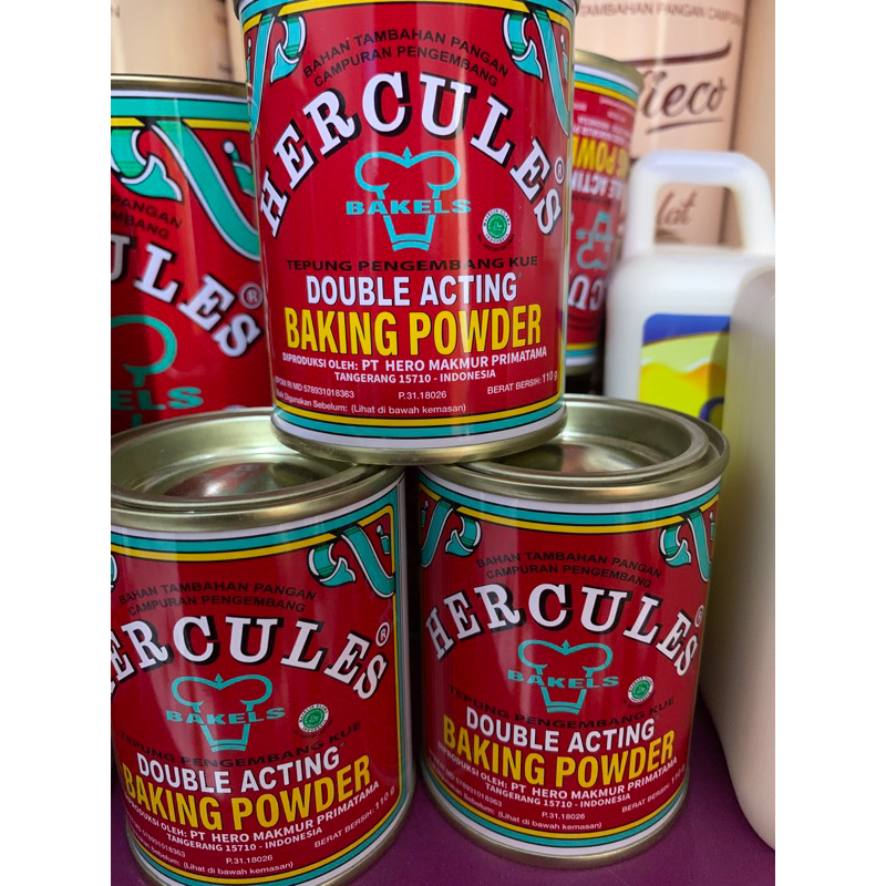 

Baking Powder Hercules Double Acting kemasan kaleng 110gr