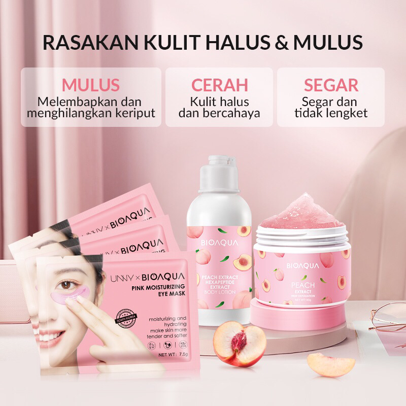 [BISA COD] BIOAQUA Peach Body Care Series Set