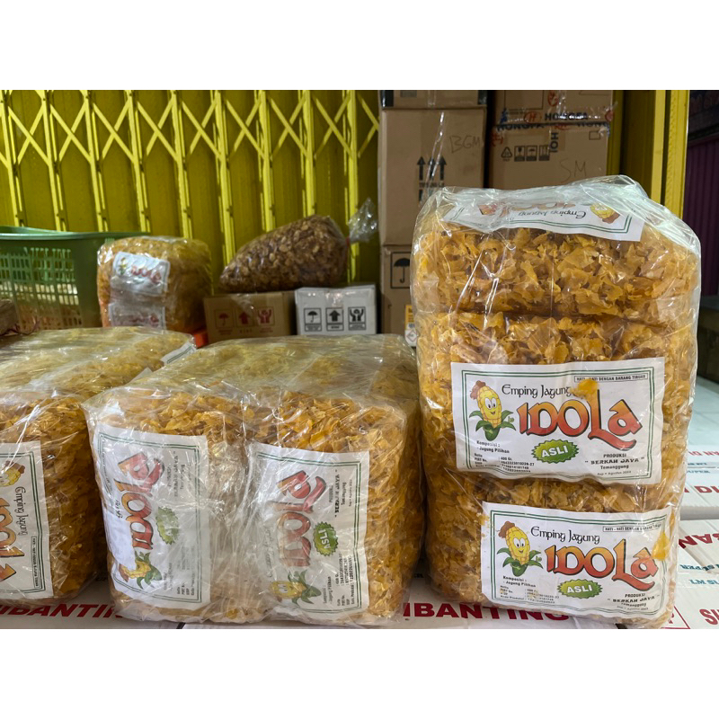 

emping jagung mentah 1 ball (isi 10pcs @400gr)