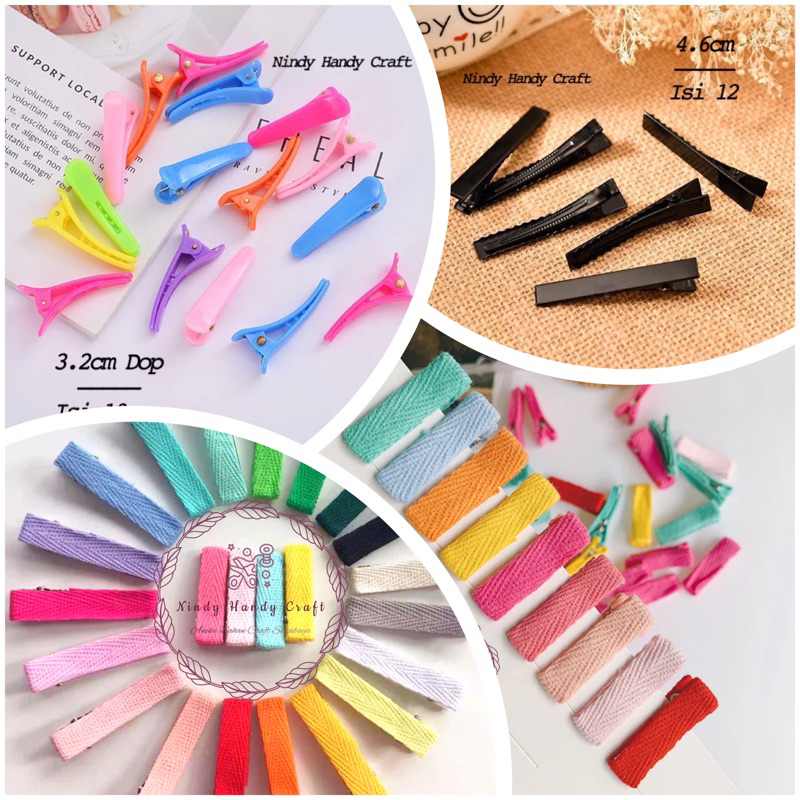 10pcs Jepit Rambut Buaya Plastik Warna Warni - jepit Rambut - Jepit Buaya