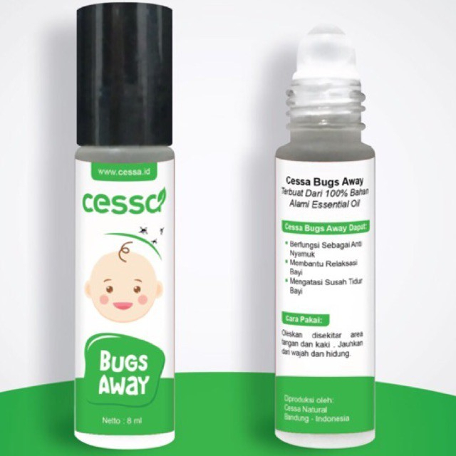 CESSA BABY ESSENTIAL OIL HIJAU 0-2 Tahun Bugs Away