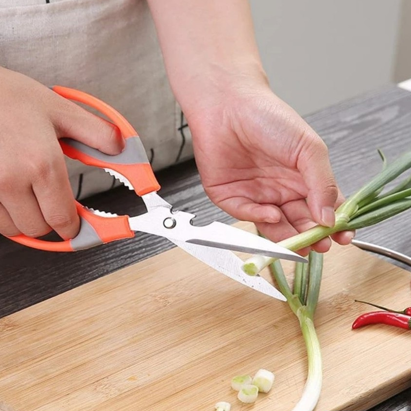 Gunting Dapur Stainless Steel Tajam Serbaguna