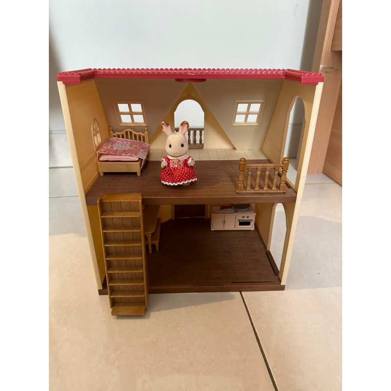 preloved red roof cosy cottage sylvanian families