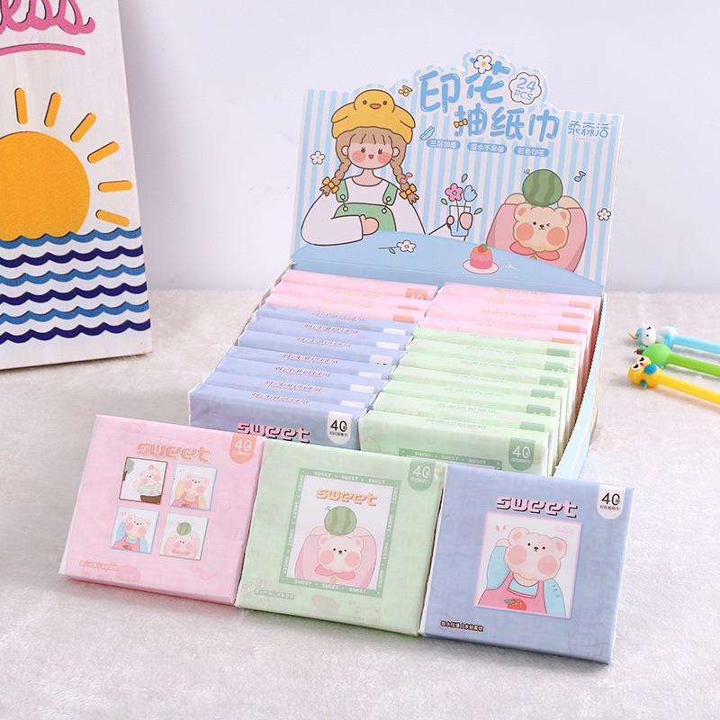 TISSUE PRINTING SLIM PACK | TISSUE KARAKTER LUCU | DRY TISSUE