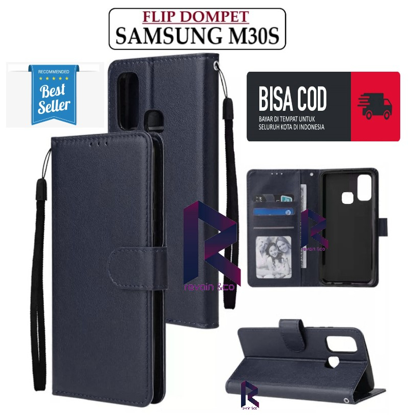 FLIP COVER SAMSUNG M30S FLIP WALLET LEATHER KULIT PREMIUM SARUNG BUKA TUTUP KESING HP FLIP CASE SAMSUNG M30S