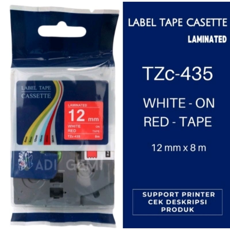 

Compatible Label Tape 12mm set - 4 varian warna