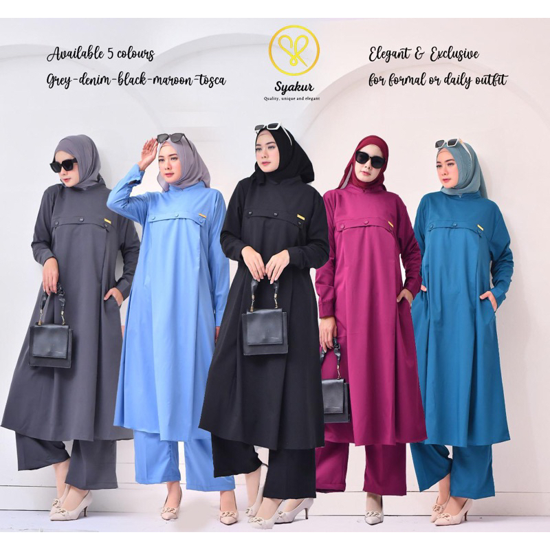 setelan baju dan celana by syakur collection