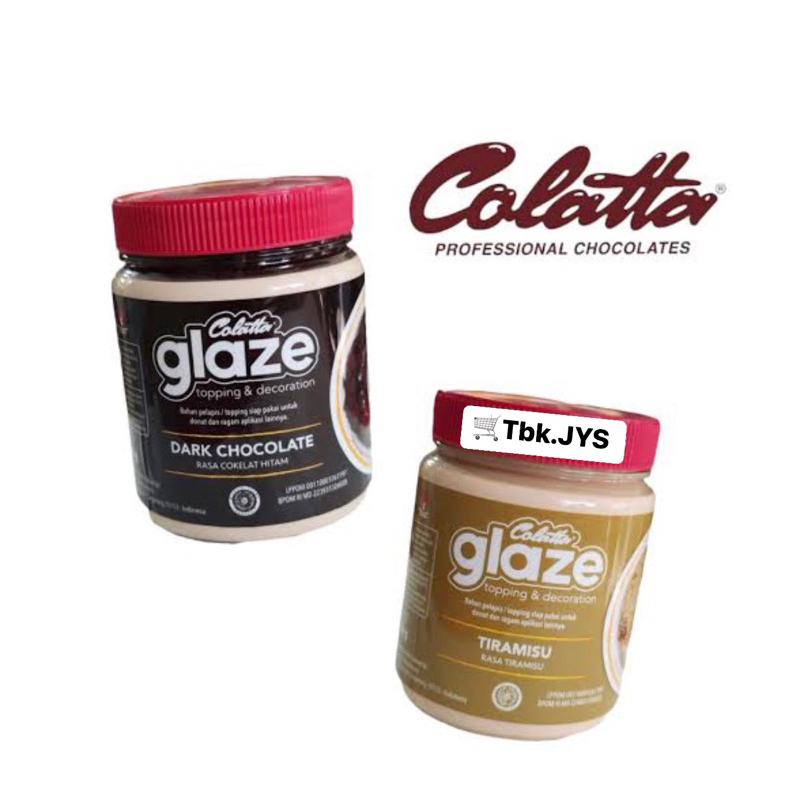 

COLATTA GLAZE 250 GR / DARK COKLAT,TIRAMISSU,STRAWBERRY,WHITE