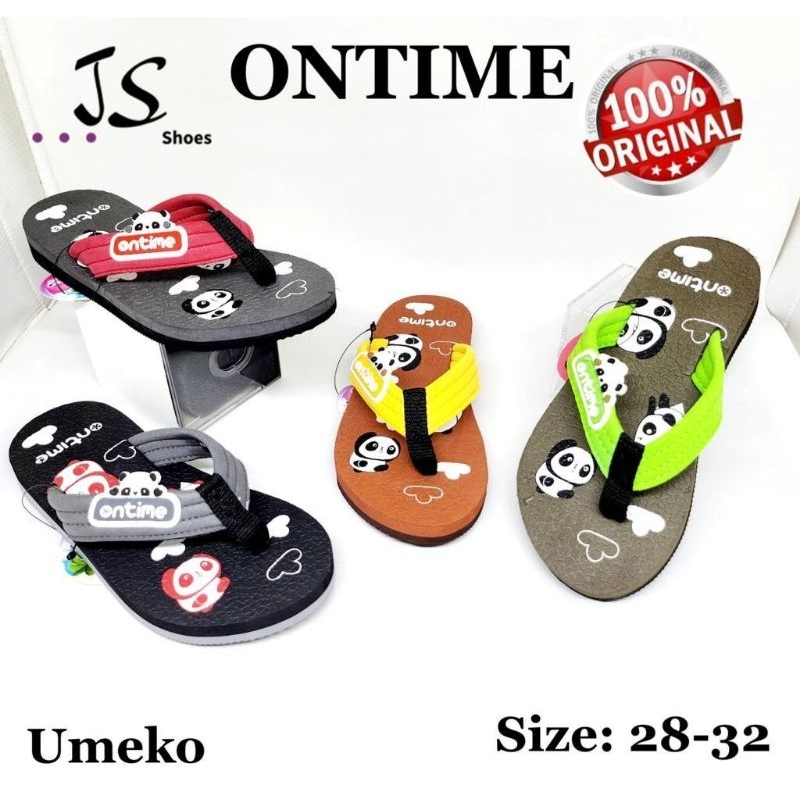 ONTIME UMEKO - SANDAL JEPIT FLIP FLOP ANAK ANAK MERK ONTIME
