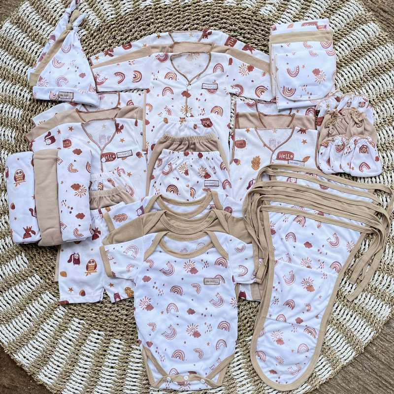 PROMO 7.7 45 PCS Baju Bayi baru lahir Paket hemat Brojol Baby Paket Komplit bayi baru lahir DNW BABY