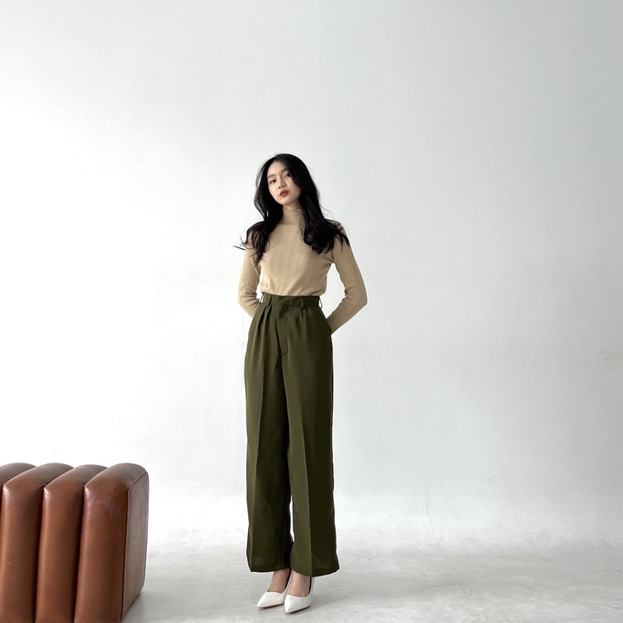 Amber Pants PART 2  / Celana Wanita Korea / Celana Panjang Kulot / Casual Pants