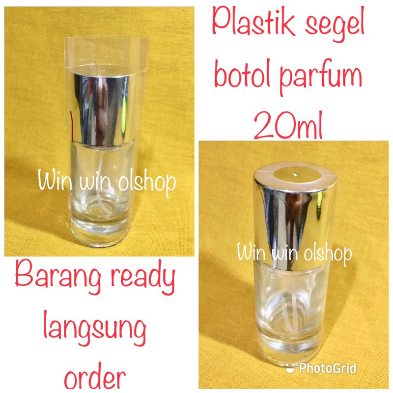 plastik segel Botol parfum 20ml / plastik segel parfum 20ml