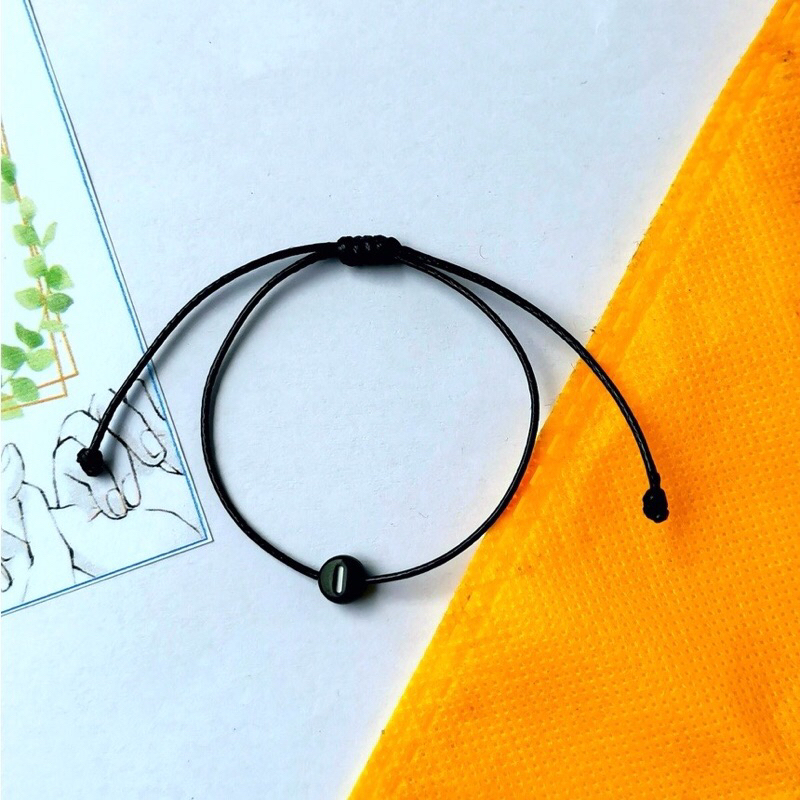 Gelang inisial nama Gelang huruf Gelang tali Bisa request huruf A-Z