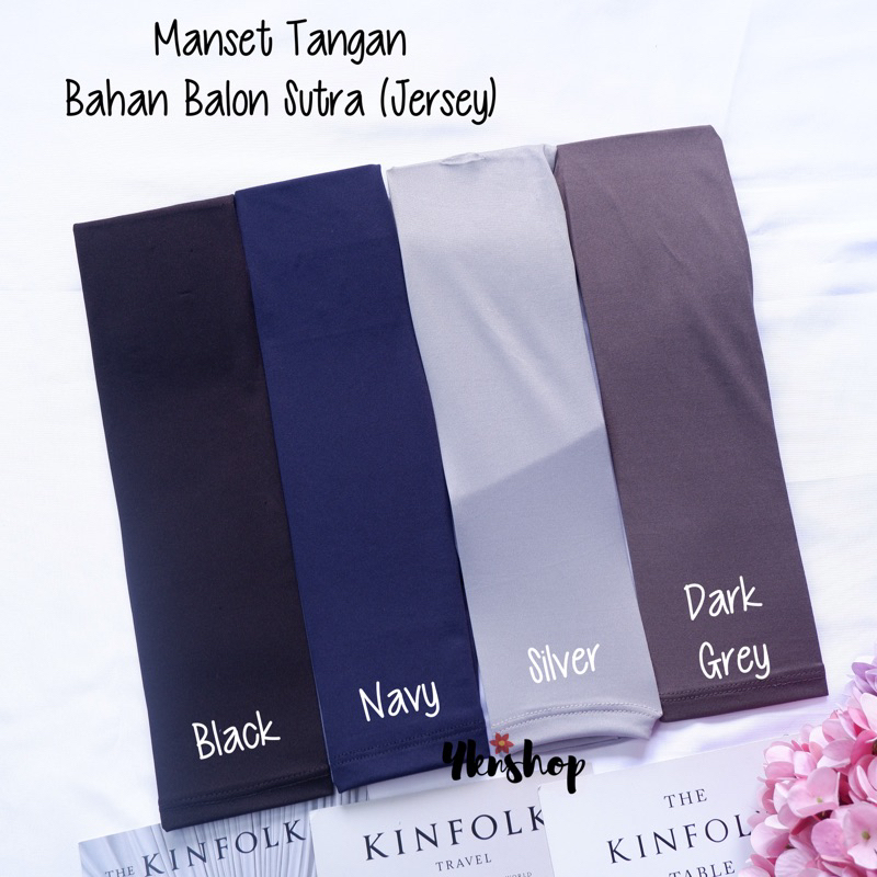 Manset Tangan Bahan Spandek Balon / Jersey (Licin) Harga Per Pasang Kanan Kiri