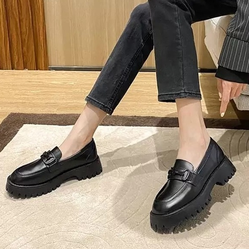 SEPATU WANITA LOAFERS MATTE 2023 '' MONZZA '' SEPATU MUSIM GUGUR PREMIUM 035