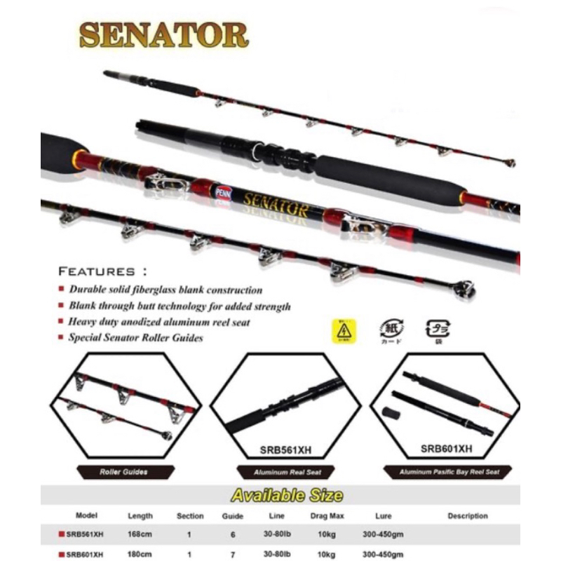 joran trolling penn senator 561,601 line 30-80lb