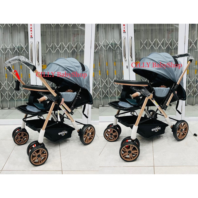 Stroller kereta dorong bayi Spacebaby SB 6055 / SB6055 / BABYBLISS 898S-1 dan SB6155 / SB 6155 DORONGAN BISA HADAP DEPAN BELAKANG