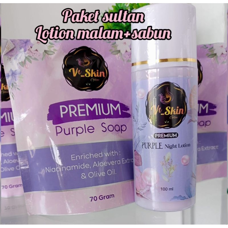 HB(handbody) whitening Vskin -Lotion malam &Sabun.BPOM