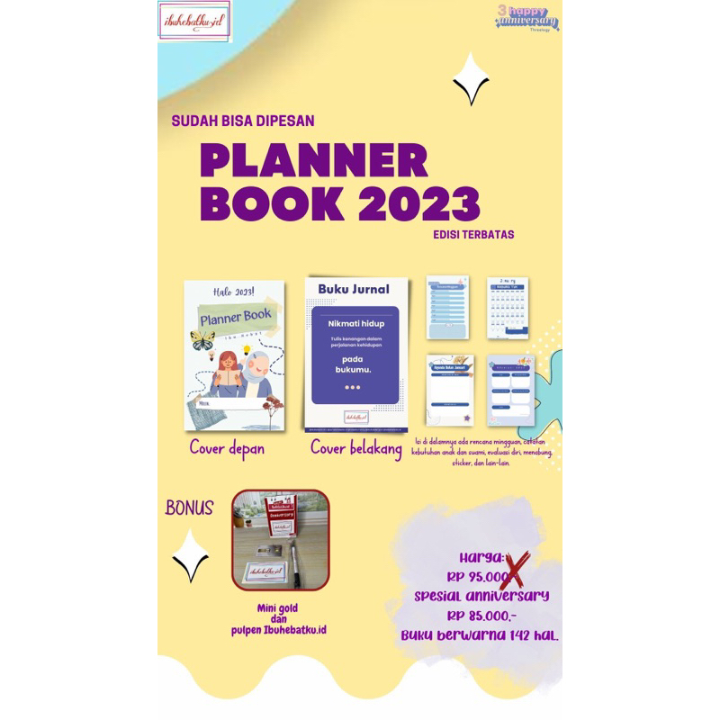 

PLANNER BOOK BONUS LOGAM MULIA PULPEN DAN KALENDER BUKU RENCANA KEUANGAN IBU JURNAL IBUHEBATKU.ID
