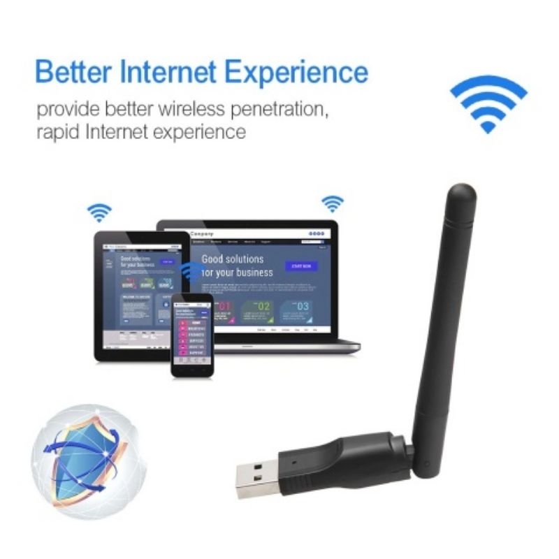 USB WIFI MT7601 - Dongle WiFi wireless Adapter MT7601 Untuk Set Top Box