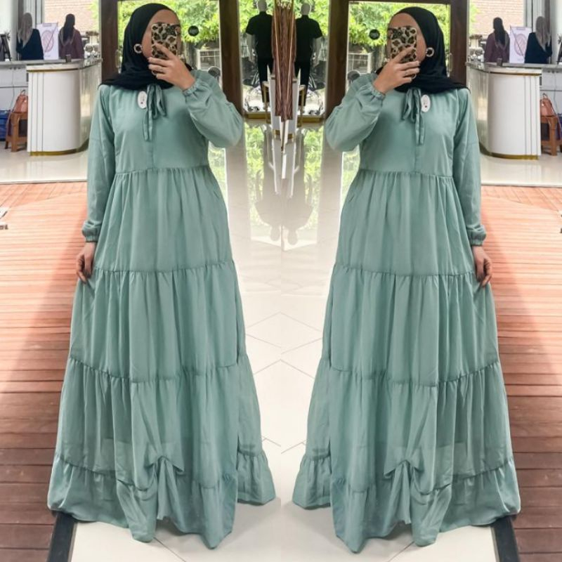 DRESS MAXI KIVVA - GAMIS MURAH - LANGSUNG KONVEKSI - GROSIR GAMIS MURAH KUDUS