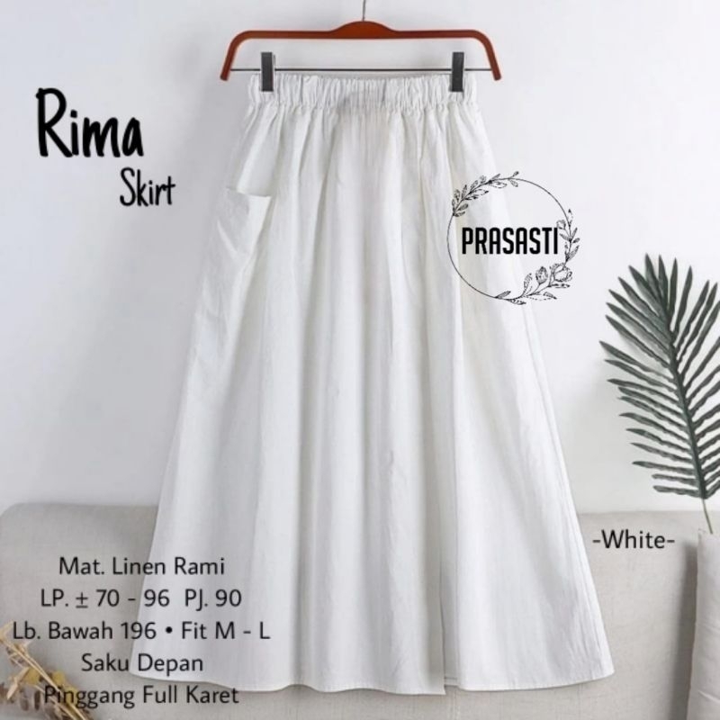 rok polos panjang bawahan wanita RIMA SKIRT