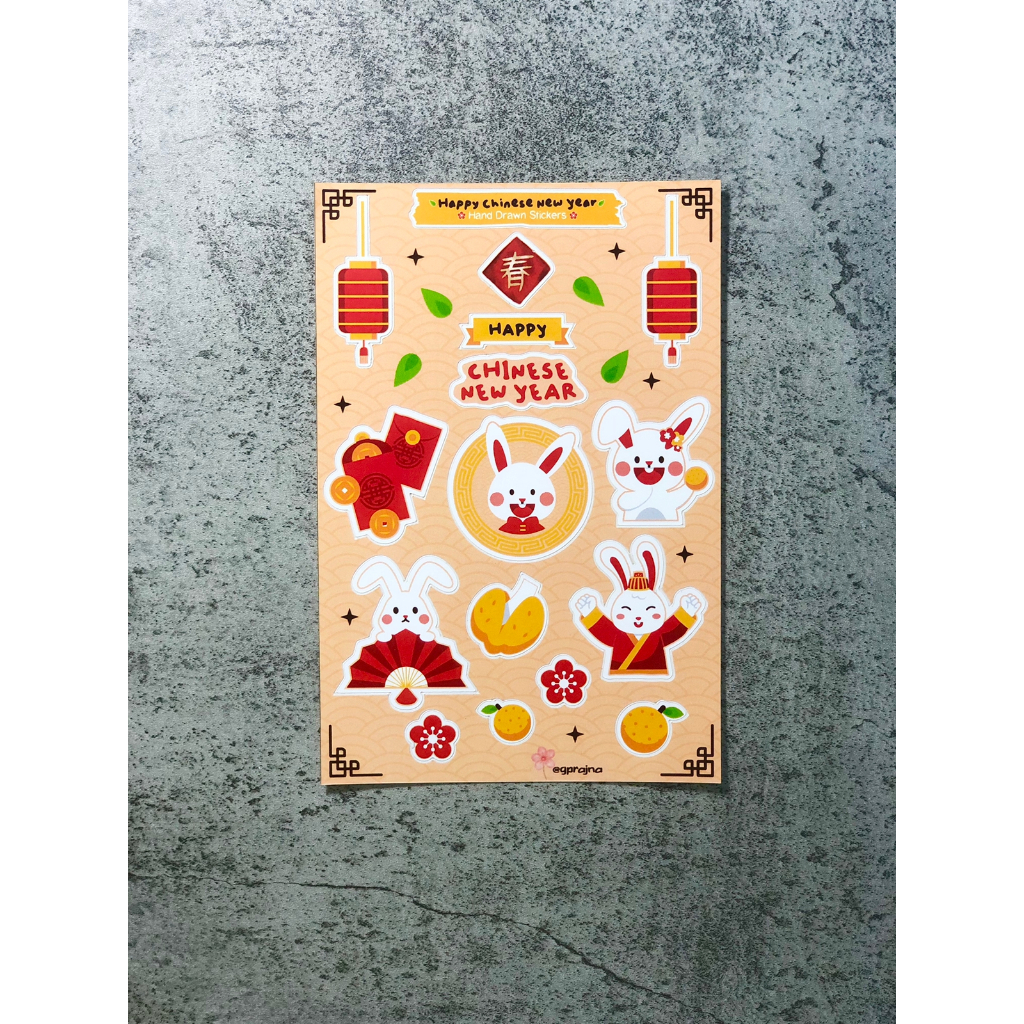 

(ready stock) Pack Sticker Imlek 03 Vinyl