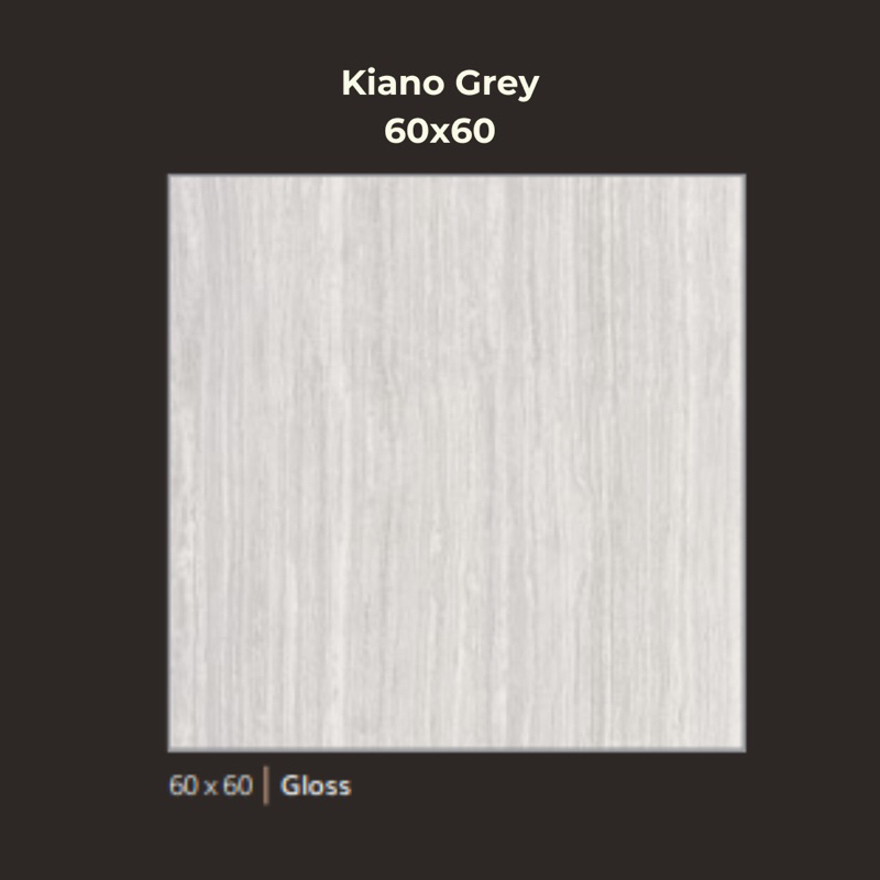 Arna Granit Keramik Lantai Kiano (Grey, White) Gloss 60x60cm Granit Tile