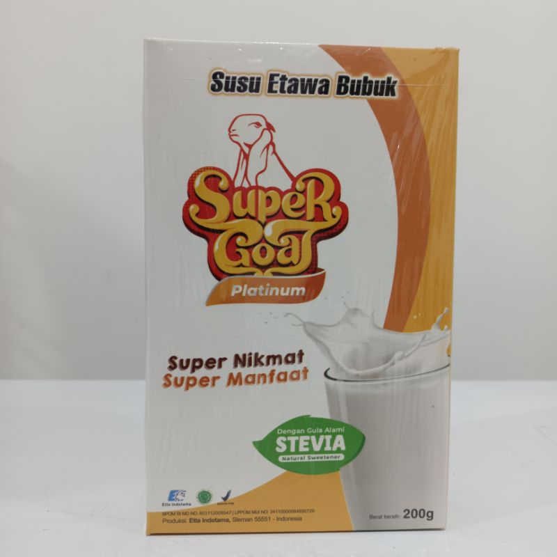 

SUPERGOAT PLATINUM | Susu Etawa Dengan Stevia | Solusi Diabetes Susu Organik cocok untuk diabetes