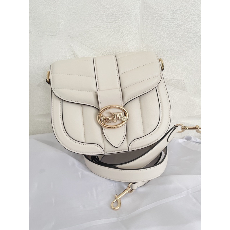 Coach Georgia Saddle Chalk Quilt