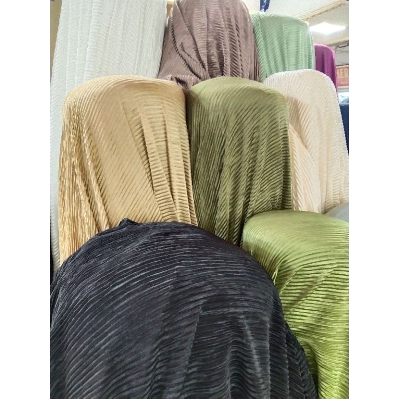 Promo..Plisket SPANDEX/Harga tertera 1/2(0.5)mtr/Minimal Order 1 mtr