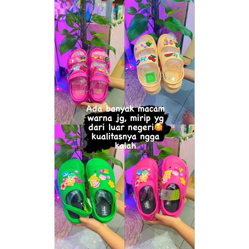 BISA COD - Sandal Wanita Bangkok Lucu Bahan Premium