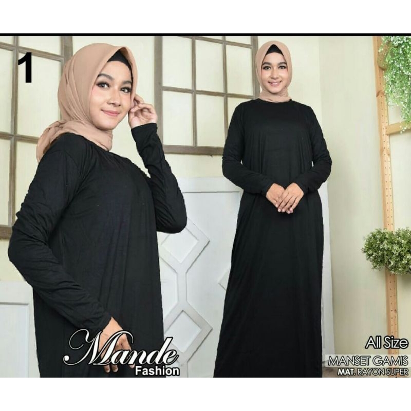 MANSET GAMIS RAYON SUPER/GAMIS LENGAN PANJANG/MANSET GAMIS RAYON PREMIUM