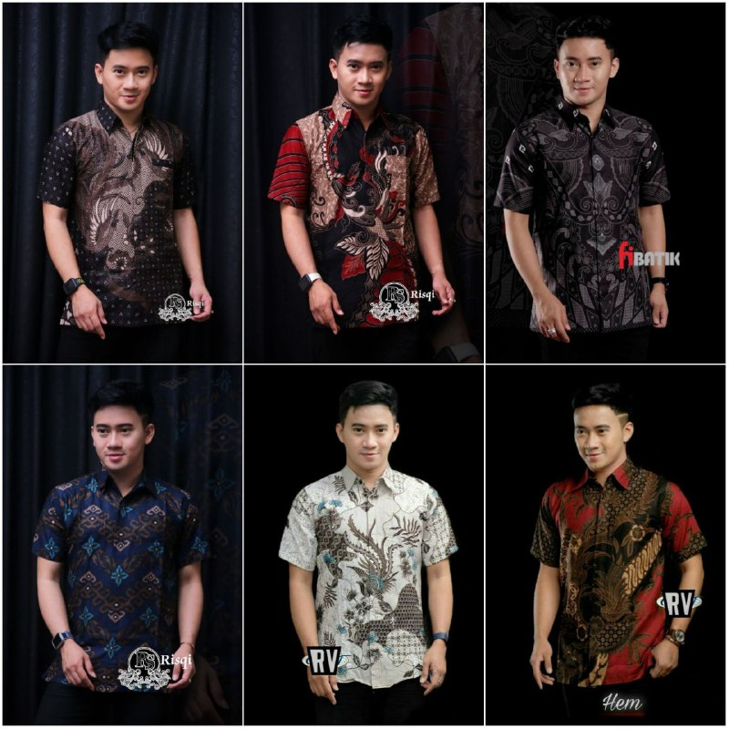 Kemeja Batik Pria Lengan Panjang EXCLUSIVE Ready size M L XL XXL BISA COD