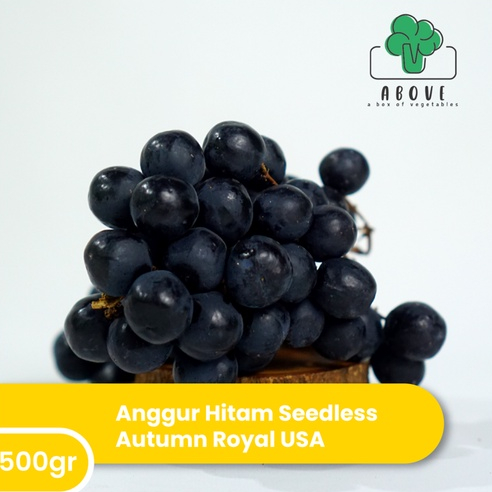 

Anggur Hitam Seedless Autumn Royal USA [500g] - Buah ABOVE