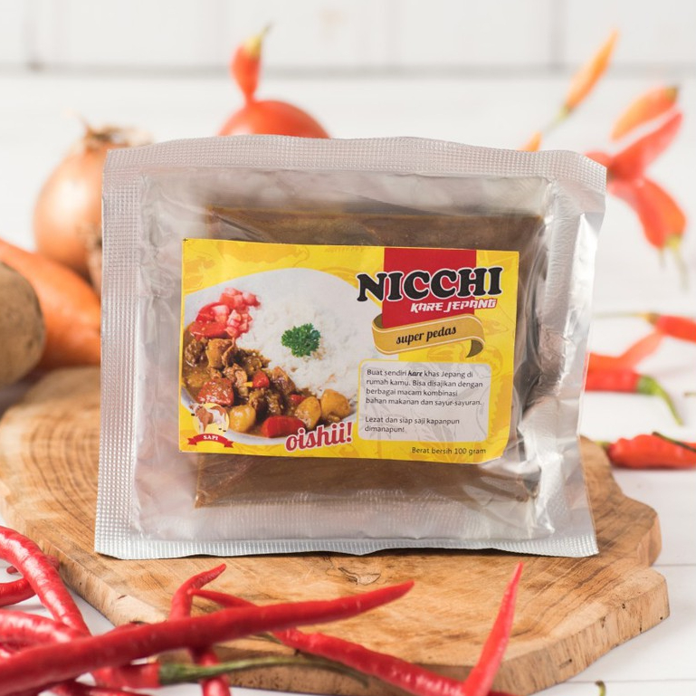 

Nicchi Bumbu Kare / Kari Sapi & Ayam Jepang 100gr - Halal - PIRT - No MSG - Japanese Curry